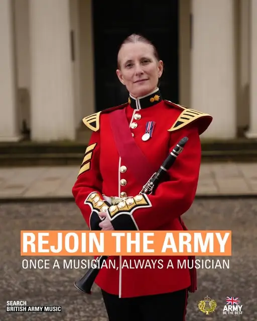 Would you consider rejoining as a musician in The Royal Corps of Army Music?